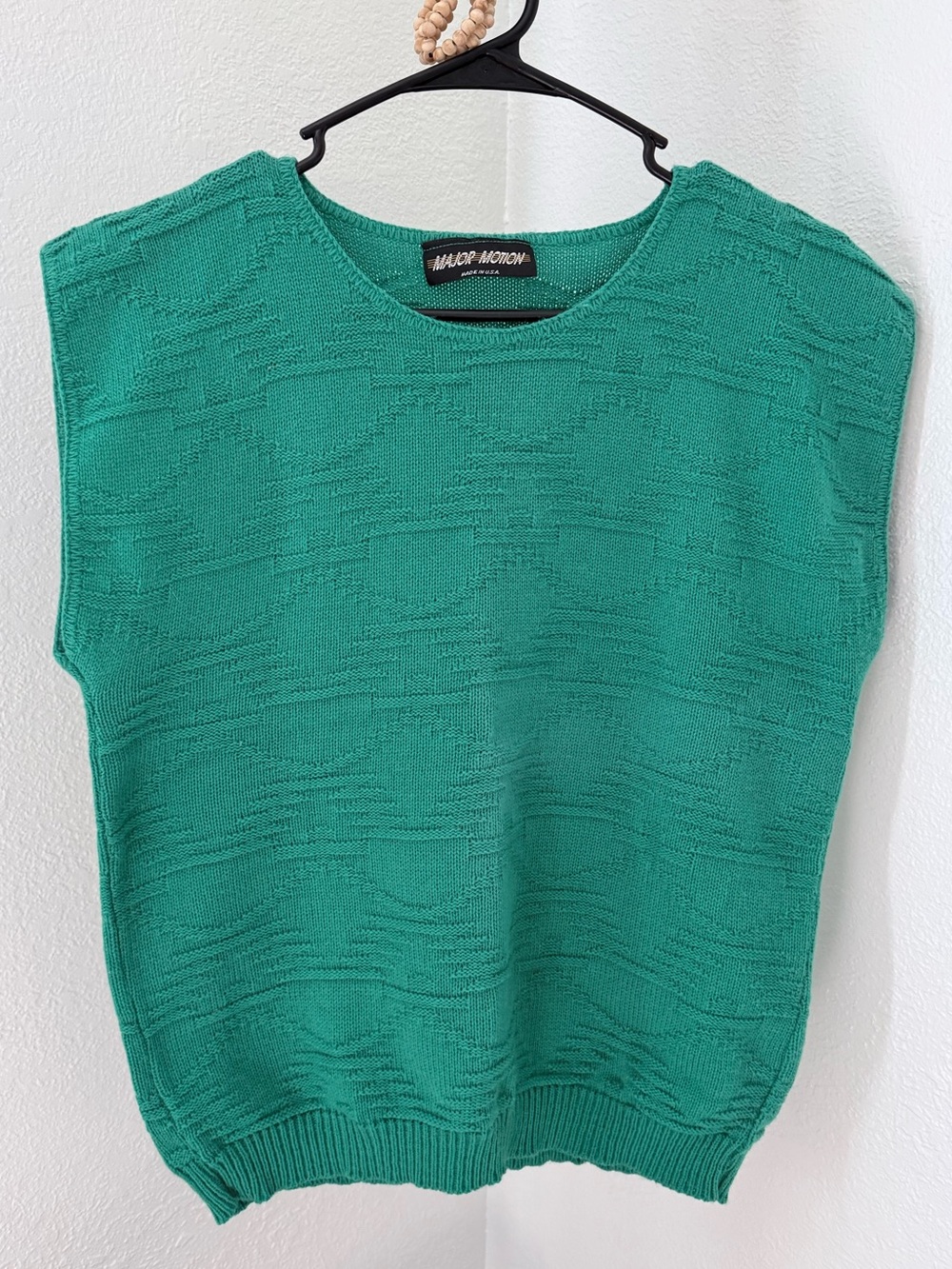 Vintage Major Motion Green Sweater Vest